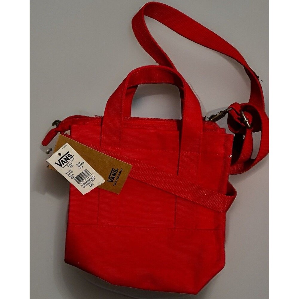 NWT Vans Lil Pergs Bag Crossbody Tote Bag Racing Red